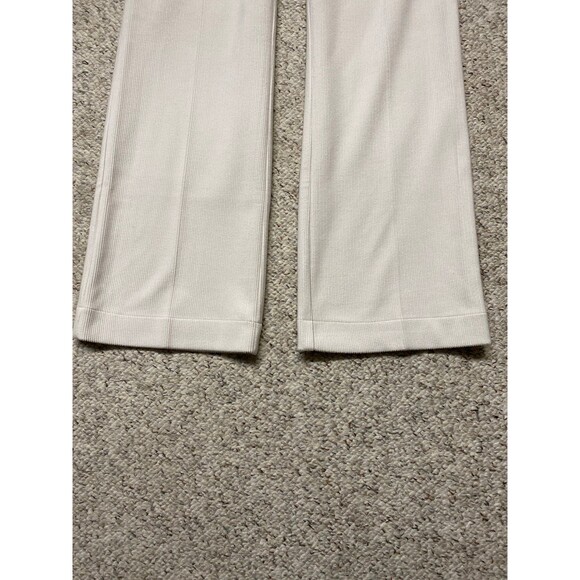 Joie 70's Vibe Soft Corduroy High Rise Patch Pocket Flare Leg Pants Off White 6 - Picture 6 of 12